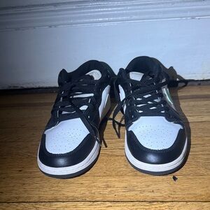 Jordan Black and White Sneakers